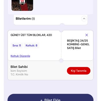 Passolig Passo Uygulamasından Aldığım Kombine Hakkında.