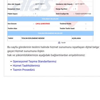 Aras Kargo Bir Haftadır Gelmiyor, Gelince Aramıyor