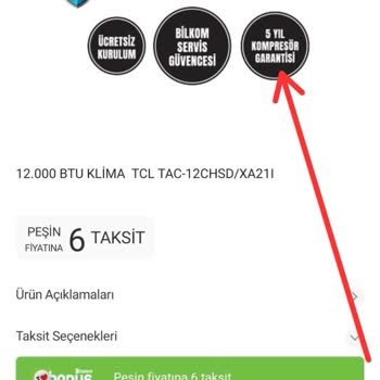 Bilkom TCL Klima Garanti Süresi Sorunu