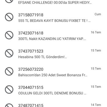 Vodafone De 37 İle Başlayan Virüslü SMS'ler.