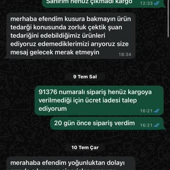 Organic Scarfs Ürün Ve Ücret İadesi Mağduriyeti