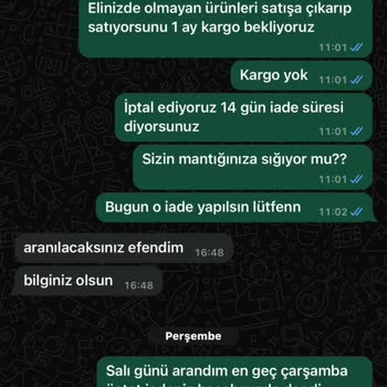 Organic Scarfs Ürün Ve Ücret İadesi Mağduriyeti