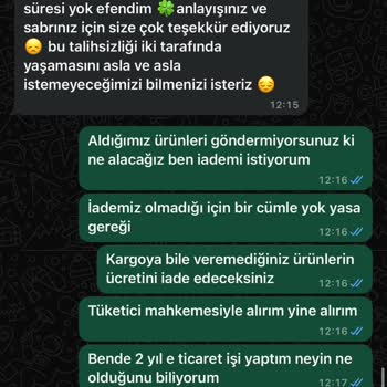 Organic Scarfs Ürün Ve Ücret İadesi Mağduriyeti