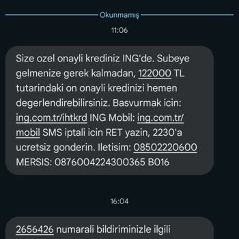 ING Bank Emekli Maaşımı Tedbir Konması