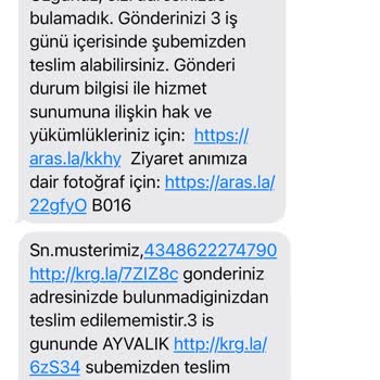 Aras Kargo Kargomu Teslim Etmiyor