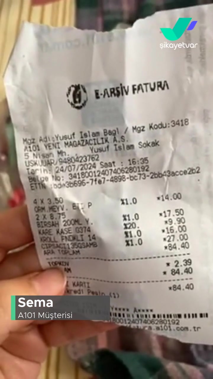 A101 Bozuk Ürün Satışı! videonun kapak resmi