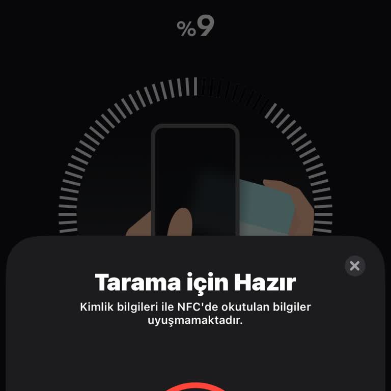 Papara NFC Uyarı Veriyor