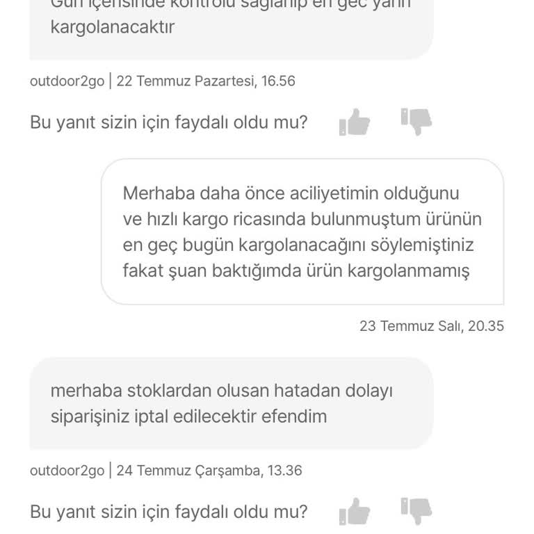 Hepsiburada Alınan Ürünün Tedariği Ve Teslimatı