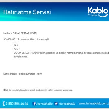 TÜRKSAT Uydu Haberleşme Kablo TV Ve İşletme A. Ş. Yetkililerine