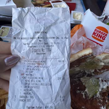 Burger King Ürünlerde Yanık Yağ Kullanması