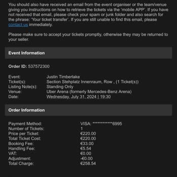 Viagogo Жалоба На Сервис.