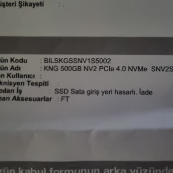 Kingston Servisi Ürüne Bakmıyor Bile!