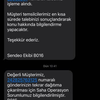 Sendeo Kargo Firması Sorumsuzluğu