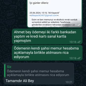 Tatil Yıldızı Tatilyildizi.com.tr 30 Gündür Ödeme Yaptığım Miktarı Vermiyor