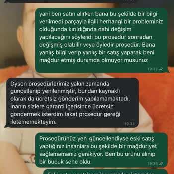 Dyson Müşteri Mağduriyeti, Satılan Ürünün Tedariğinin Sağlamamaları