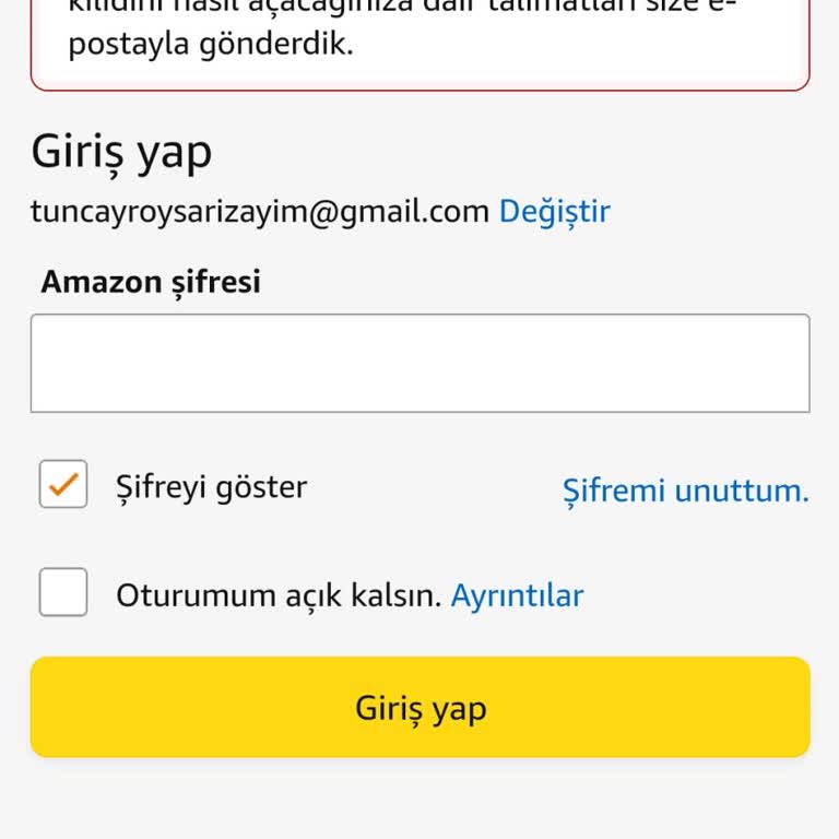 Amazon Sitesi Hesabımı Kısıtlama Yaptı