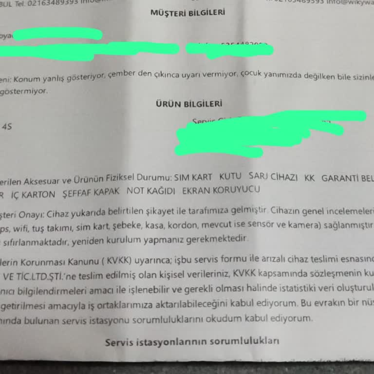 Wiky Wacht 4S Sorunlu Ve İlgisiz Firma