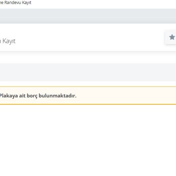 TÜVTÜRK Muayene Randevusu Alamama Sorunu.