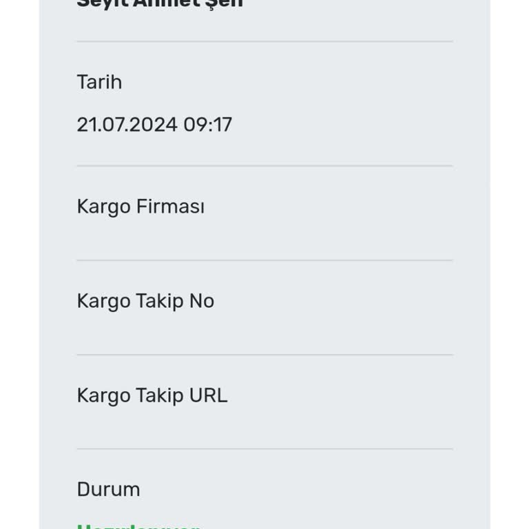 Moda EKM Modaekm Ürün Sipariş Verildi Ücreti Ödendi. 4 Gündür Kargoya Verilmedi