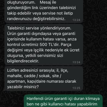 Arçelik Yetersiz Servis Hizmeti