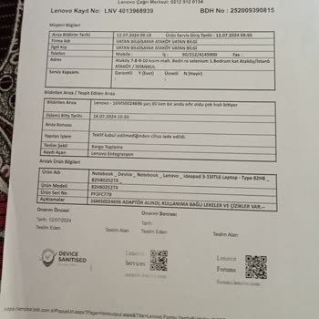 Lenovo Bilgisayar Mağduruyum Ve Çözüm Bekliyorum.