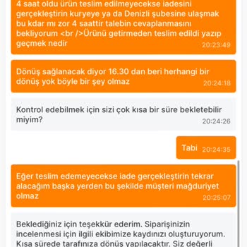 Migros Hemen Ürün Teslim Edildi Görünüyor Ama Edilmedi