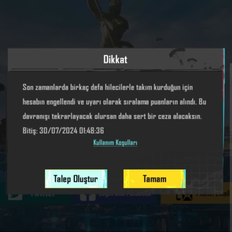 PUBG (Pubgmobile.com) Haksız Hesap Kapatma Ve Hile İddiası