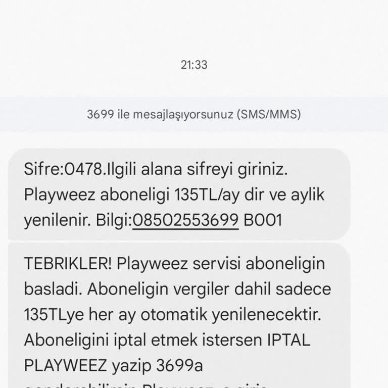 Playweez Haksız Ücretlendirme İade Edin