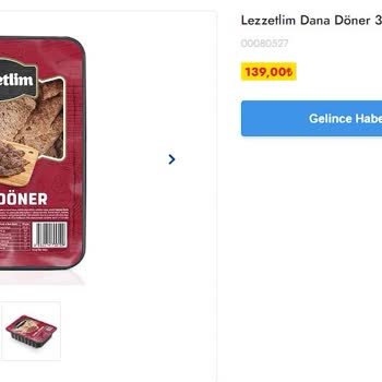 Şok Market Lezzetlim Dana Döner Şikayet!