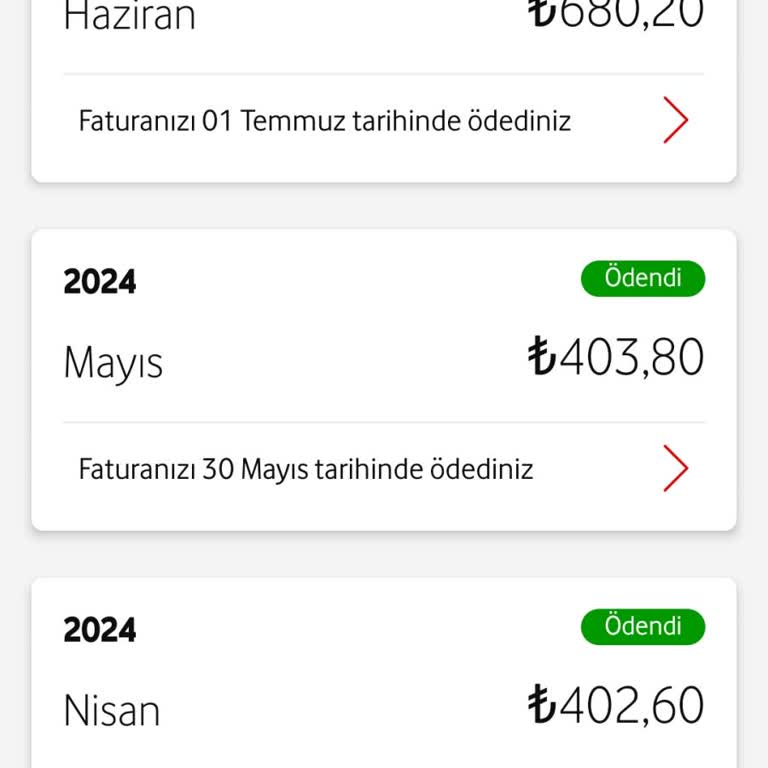Vodafone Fatura Ve Para
