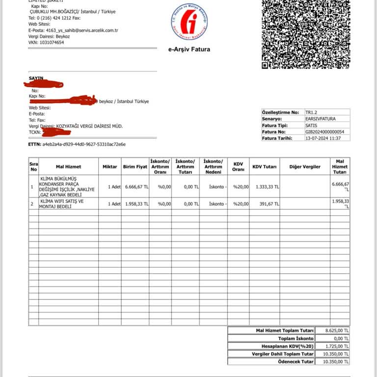 Arçelik Satış Sonrası Hizmet Çok Kötü