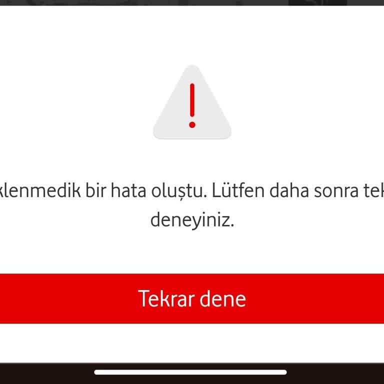 Vodafone FreeZone Tanımlama Hatası