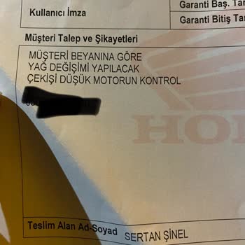 Honda Ümraniye Honda Doğu Batı Müşteri Memnuniyetsizliği