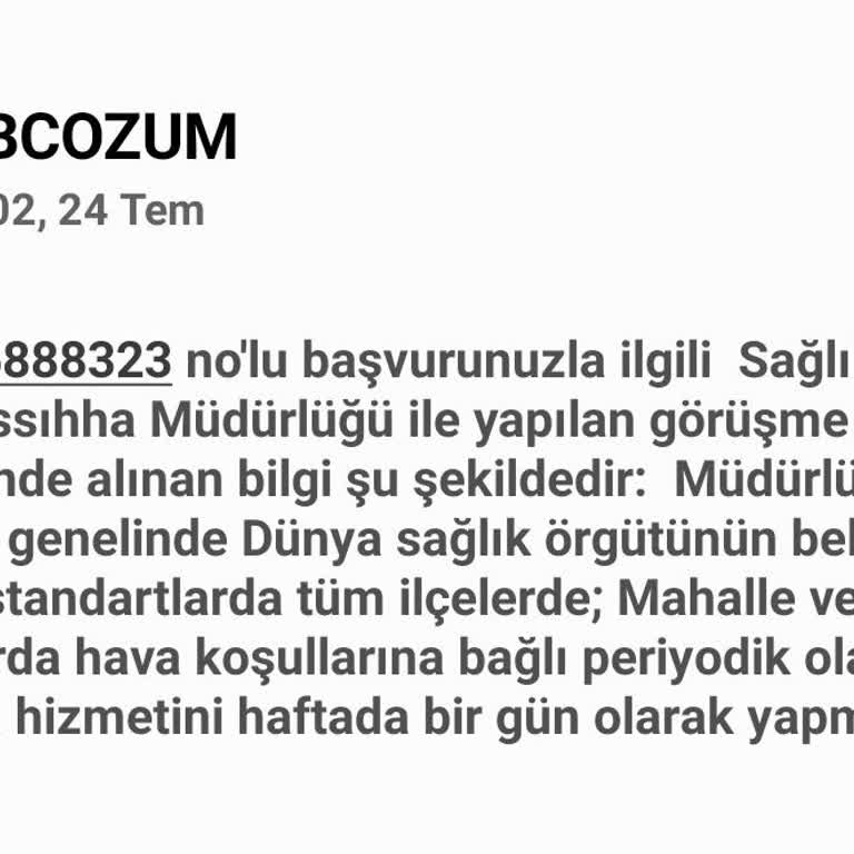 İBB - İstanbul Büyükşehir Belediyesi İstanbul Büyükşehir Sinek İlaçlaması Hakkında