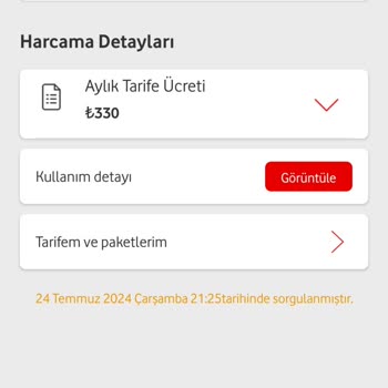 Vodafone Seçtiğim Tarife Farklı Gelen Fatura Farklı