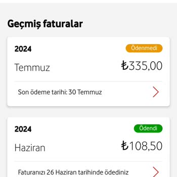 Vodafone Seçtiğim Tarife Farklı Gelen Fatura Farklı