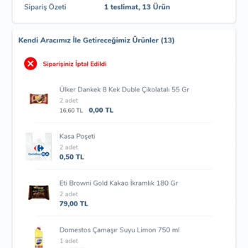 Carrefour SA Ücret İadem Hala Yapılmadı