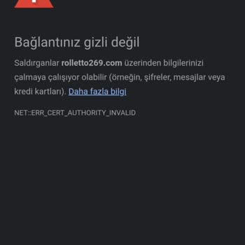 Rolletto Error Veriyor Site Girilmiyor