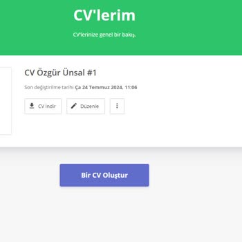 Cvmaker.com.tr CV İndirme Sorunu Ve Ödeme Problemi