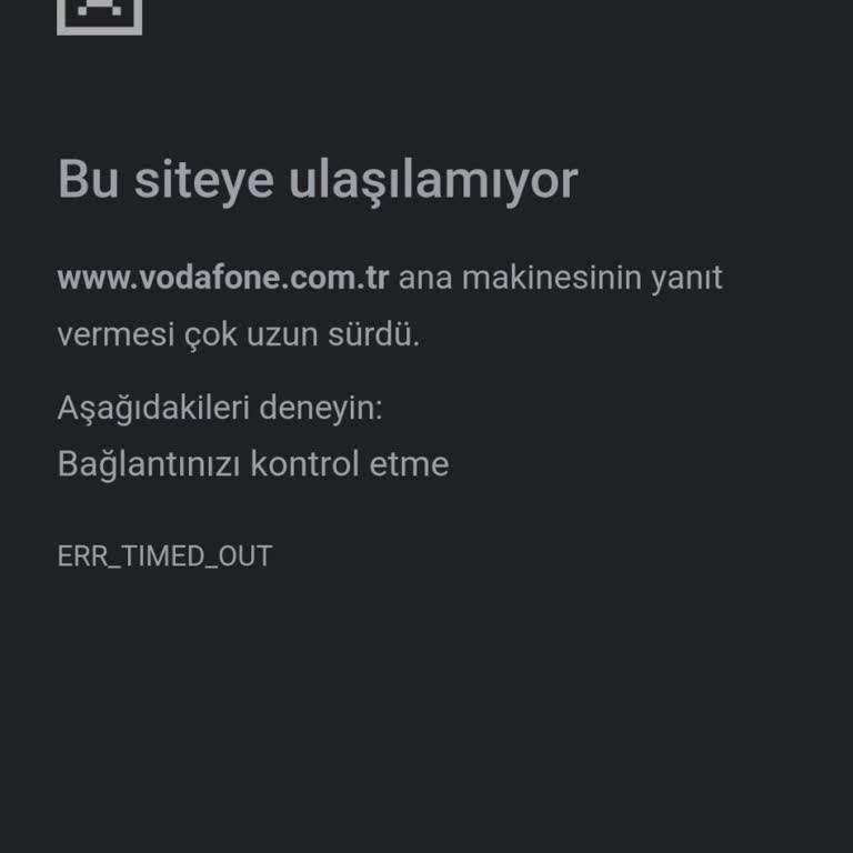 Vodafone Mobil 4,5G İnternet Problemi