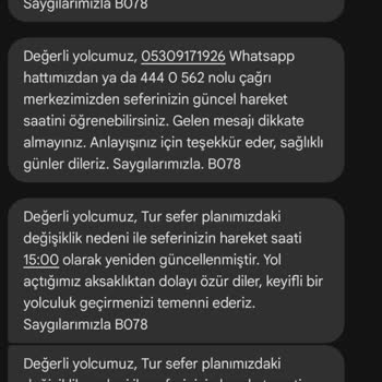 Kamil Koç Ücret İadesi İstiyorum.