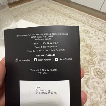 Konyalı Saat Nacar Saat: Kalitesiz Ürün Ve Yetersiz Müşteri Hizmeti