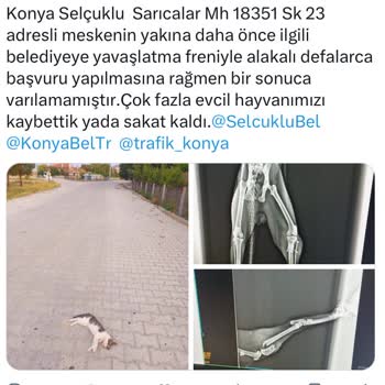 Selçuklu Belediyesi (Konya) Hız Düşürme Tümseği