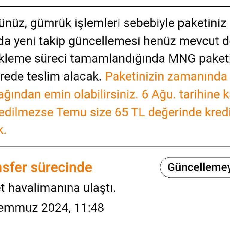 Temudan Gelen Ürünleri Kargoya Veremeyen Gümrük