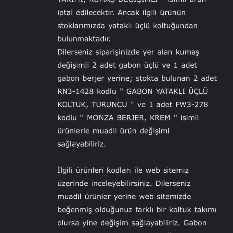 Vivense - 3 Ay Sonra Sipariş İptali
