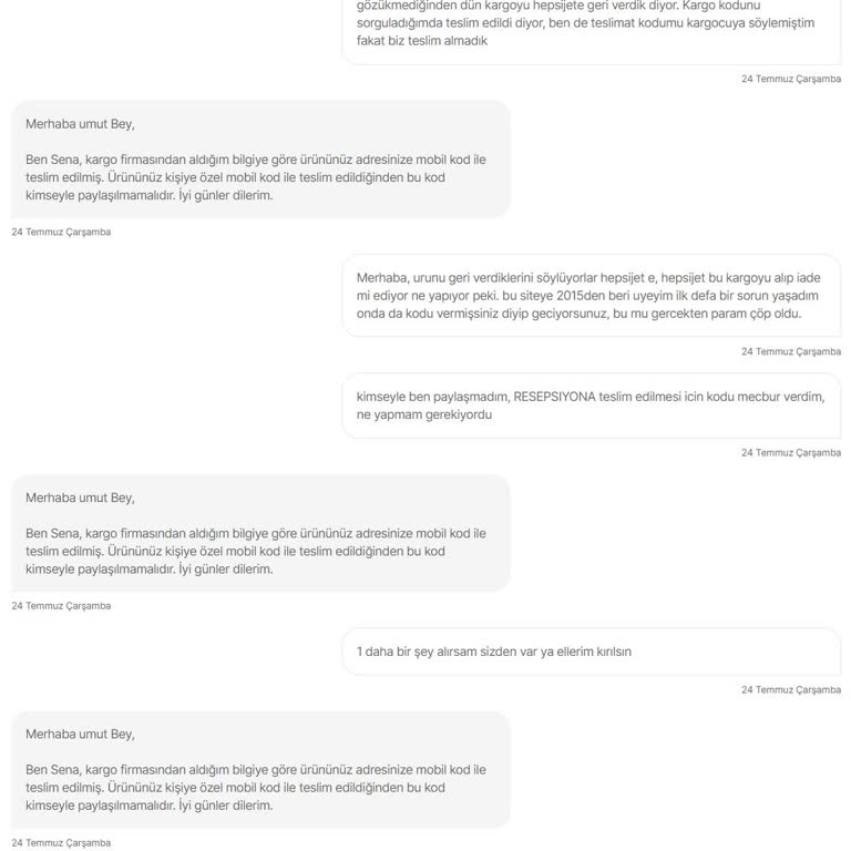 Hepsijet Teslim Edilen Kargo Ortada Yok