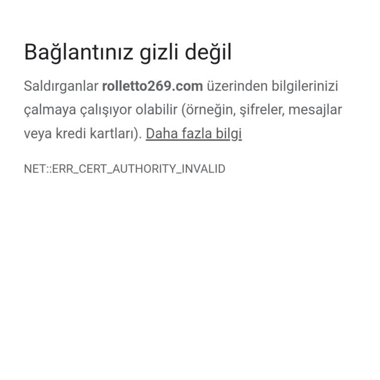 Rolletto Siteye Giriş Yapamıyorum