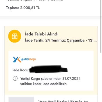 Boyner Yanlış Kargo Bilgilendirmesi İle Yaşanan İade Sorunu