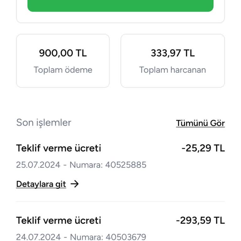 Armut Bakiyemin İadesini İstiyorum