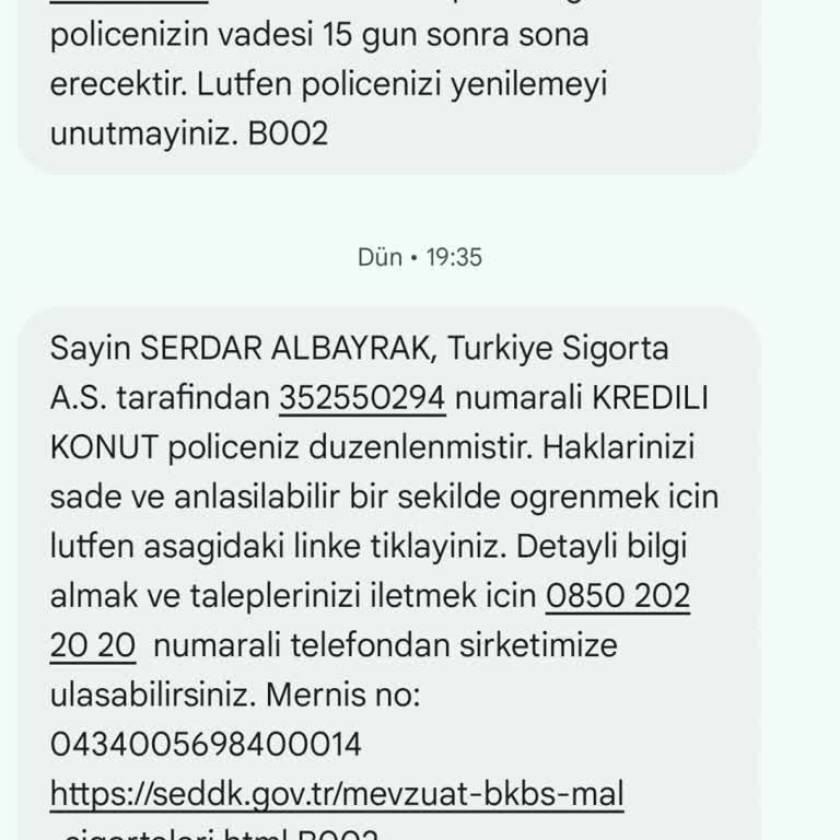 Türkiye Sigorta Konut Sigortası İptal Talebi